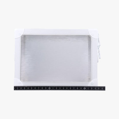 Louis Vuitton Soft Trunk Transparent X White Epi Plat Jouge M55602 Du3199