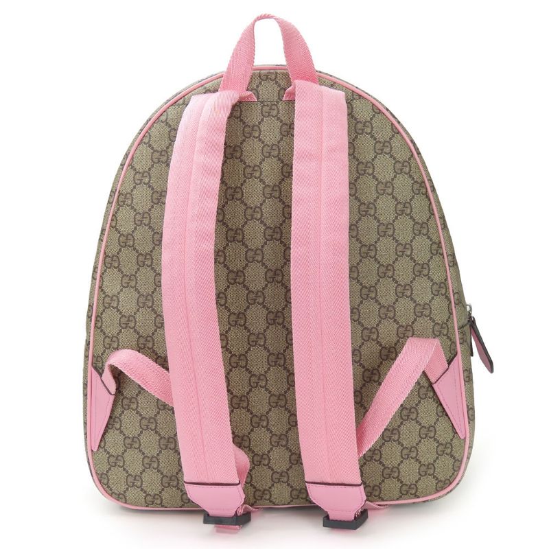 Gucci Backpack Daypack 433578 Yuko Higuchi Childrens GG Supreme Canvas Beige