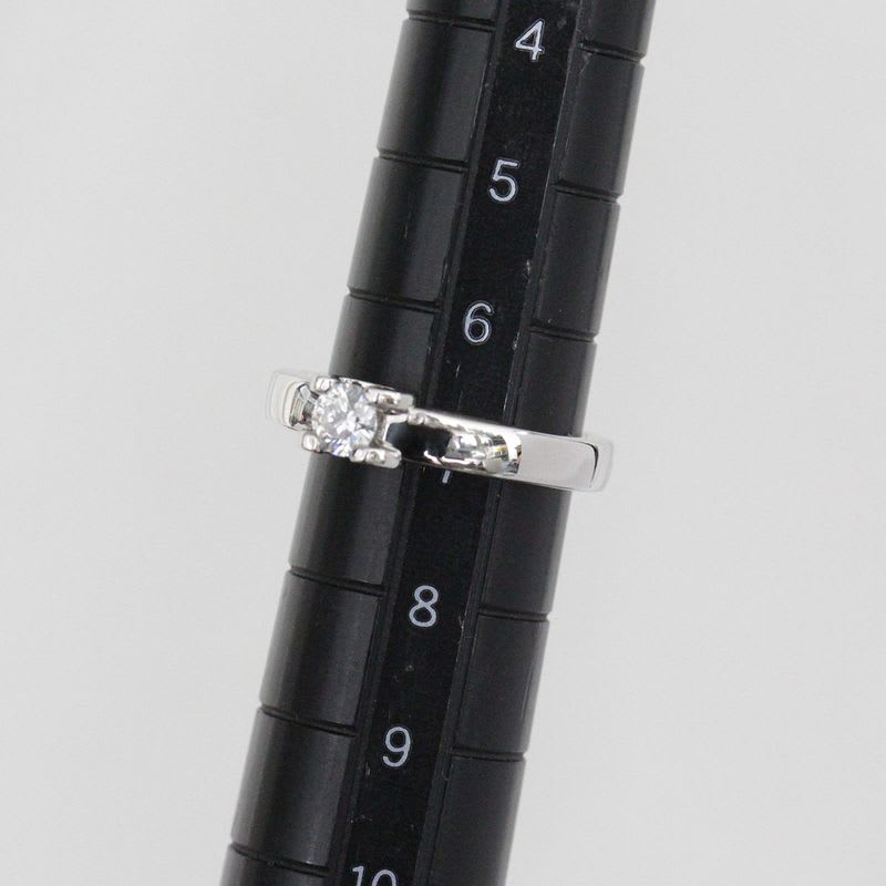 Cartier C De Solitaire Ring Diamond 0.23 CT No 7 Pt950 Hakoho GIA E1533