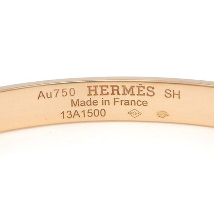 Hermes Bracelet Kelly PM H109032b 00SH 4 Points Diamonds Total 02ct 18K Pink