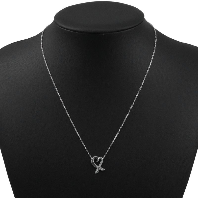 Tiffany & Co Loving Heart Paloma Picasso 925 Silver Ladies 2.1g Necklace
