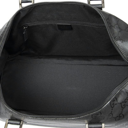 Gucci Travel Line Boston Black GG Nylon Canvas A