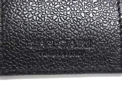 Bvlgari Mirelige PVC X Leather 6-ring Key Case Key Case Men's Women's Black