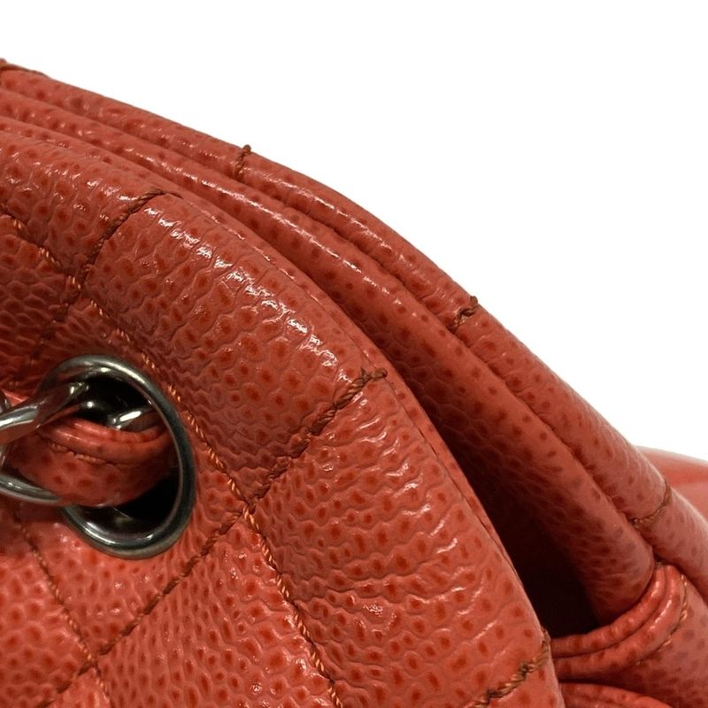 Chanel Shoulder Bag Mademoiselle Beauring Bag Coral Chain Shoulder/silver