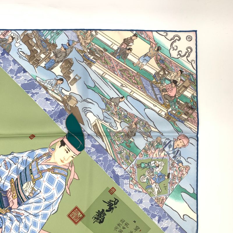 Hermes Carre 90 Les Artisans D'hermes Artisans Scarf 100% Silk