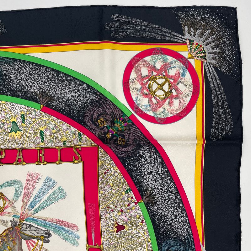 Hermes 150 Years Limited Edition 1987 Carre 90 FEUX D'artifice Fire Of Skill