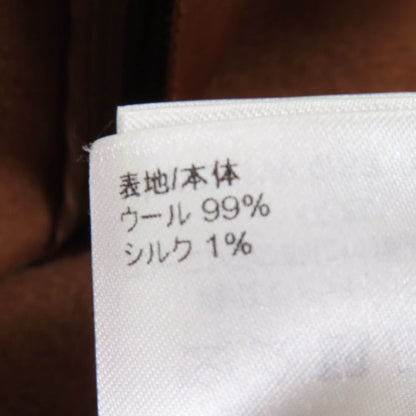 Louis Vuitton 22SS Wool Silk Monogram LV Gold Button Trapeze Miniskirt Brown 40