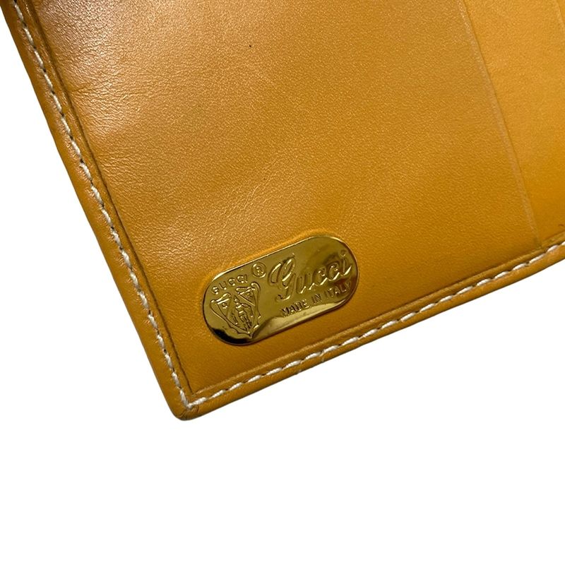 Gucci Bifold Wallet Old Gucci Micro GG Brown And Light Brown Leather