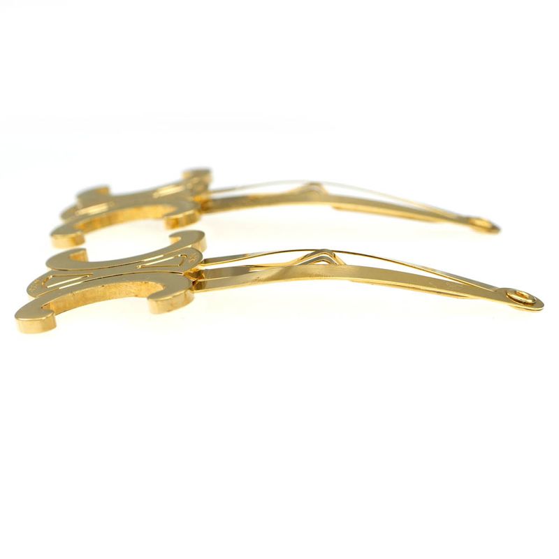 Celine Snap Hair Clip Set Of 2 46z656bsl 35OR Gold Color Hair Accessory