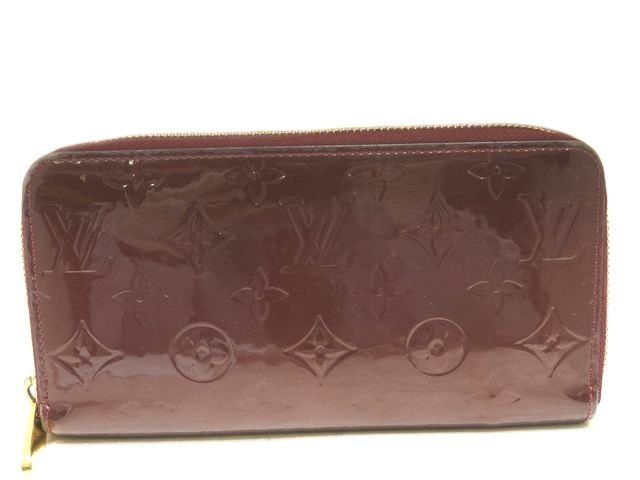 Louis Vuitton Long Wallet Zippy Wallet M91536 Vernis Rouge For Vist Ladies