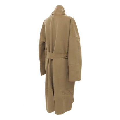 Loewe Wrap Coat Cashmere Wool Beige Camel S359y01x64 Women's Belt 34