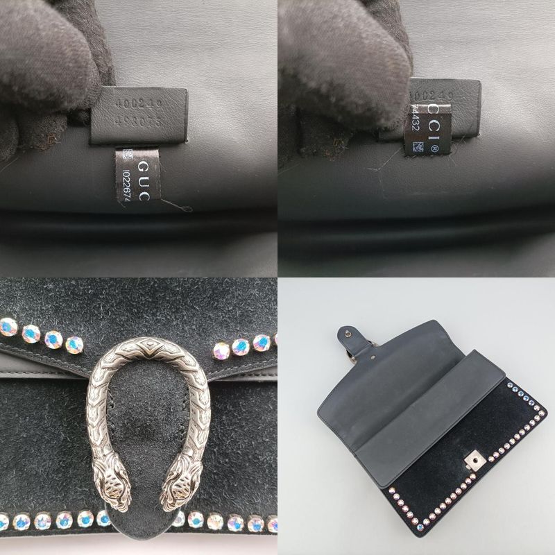 Gucci Dionysus Black Suede 400249 I022674432