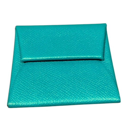 Hermes ⑤ Bastia Coin Case Unisex Green FREE
