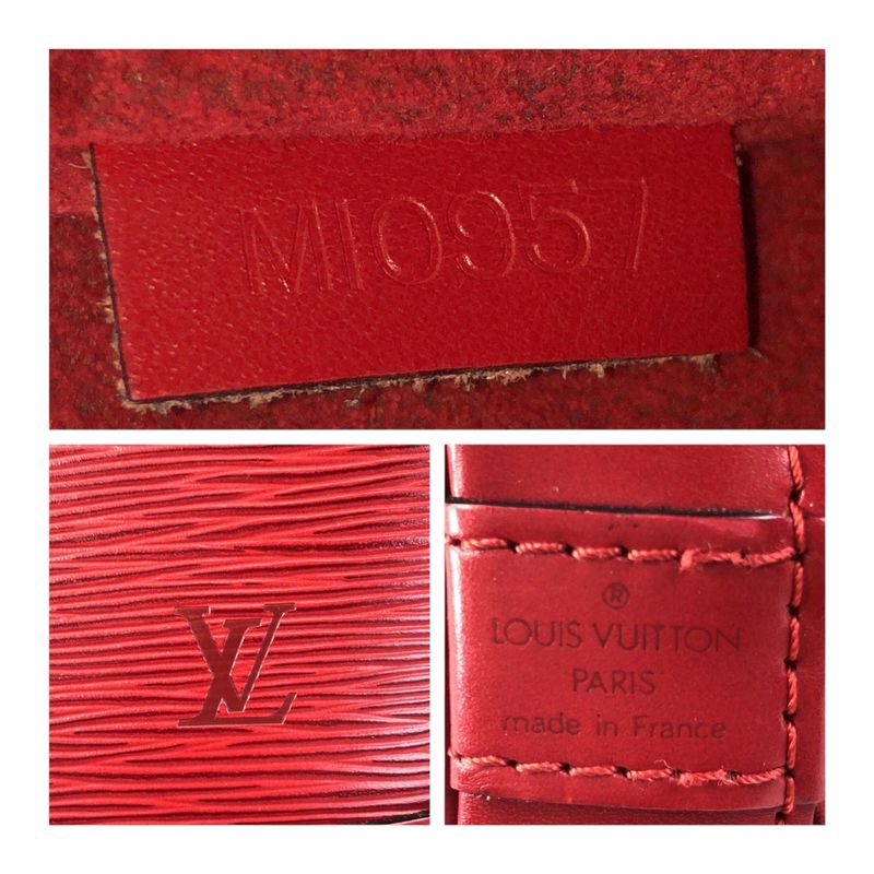 Louis Vuitton Epi Alma Red Gold Hardware Epi Leather M52147 Handbag Tote Bag