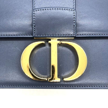 Dior Christian Dior 30 Montaigne Crossbody Shoulder Bag Blue Leather Women