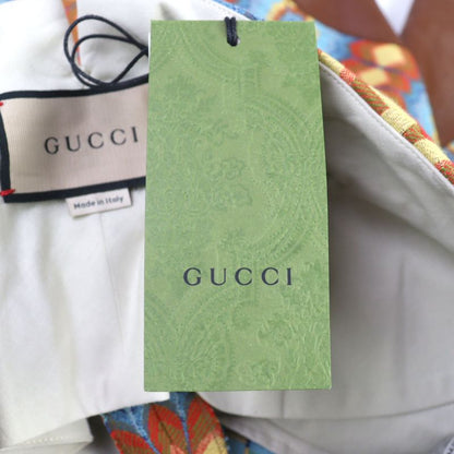 Gucci 675277 Z8asy GG Kaleidoscope Equestrian Inspired Lambleather Used Pants