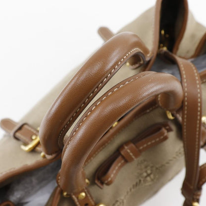 Prada Logo 2WAY Shoulder Bn1841 Canvas And Leather Beige Ladies Handbag