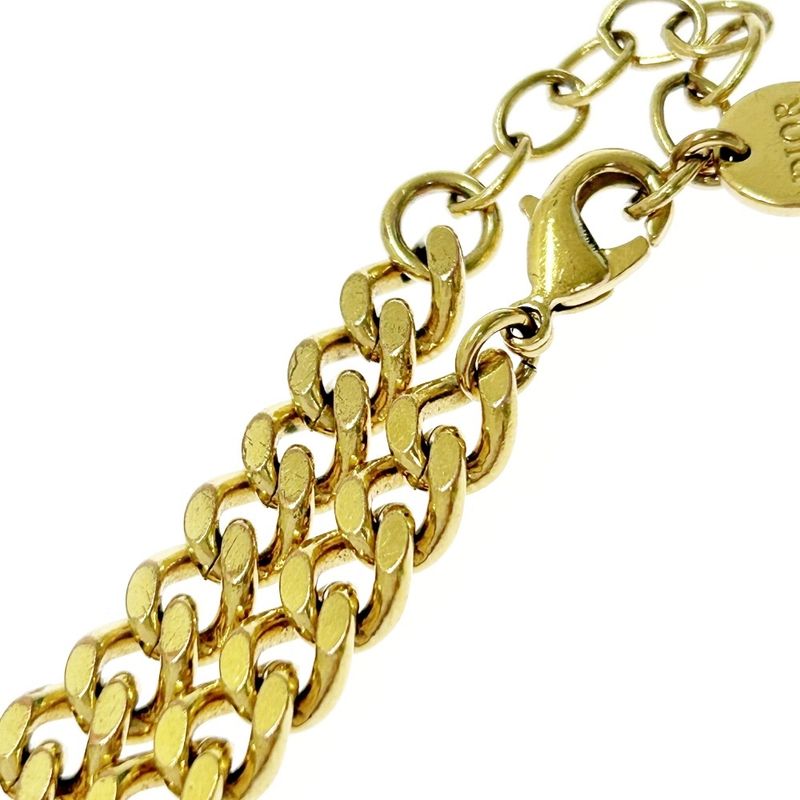 Christian Dior GP Rhinestone Dior Evolution Logo Bracelet Gold 368365 Bracelet