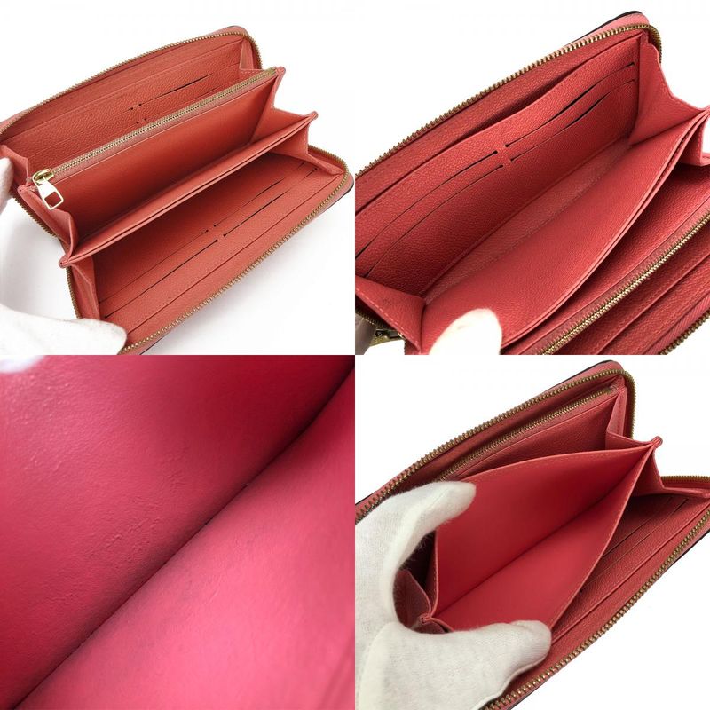 Louis Vuitton Long Wallet M61788 Monogram Empreinte Blossom Pink Gold Hardware