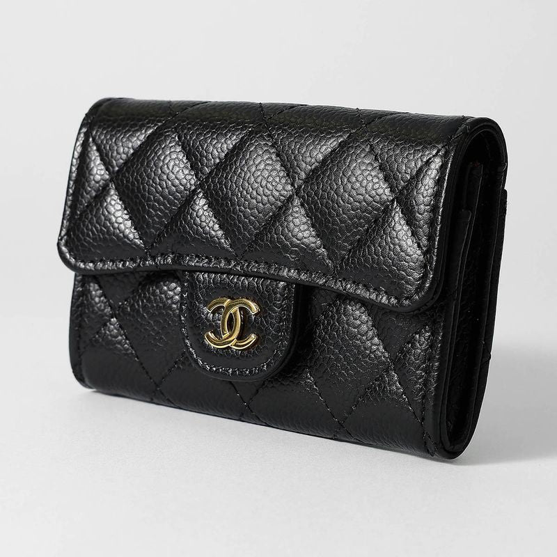 Chanel Card Case Coin Case Black