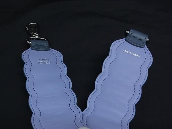 Fendi Strap You Leather Shoulder Strap For Bag Shoulder Strap Blue
