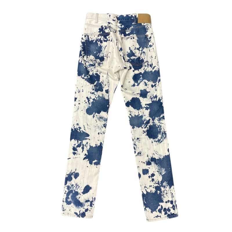 Em10013 Celine Bleached Denim Pants 27 White and Blue Men's Pants