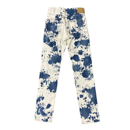 Em10013 Celine Bleached Denim Pants 27 White and Blue Men's Pants