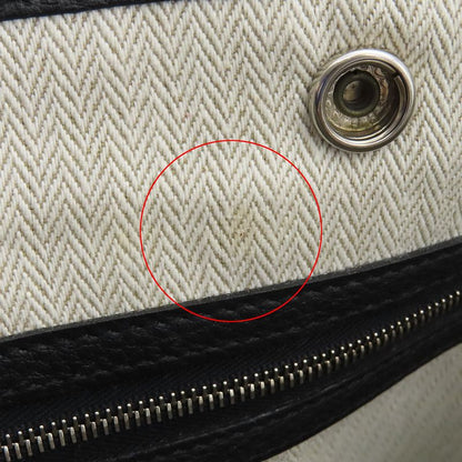 Hermes Tote Bag Garden Party PM Negonda Black Silver Hardware Black Engraved Z