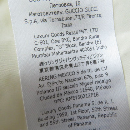 Gucci 683216 Short Length 2WAY Down Vest Bomber Jacket Down Jacket Ivory 36