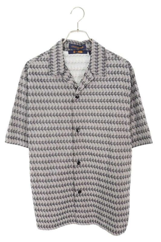 Louis Vuitton 21SS Rm211m ZKP Hks18w NBA Signature Cotton Short Sleeve Shirt