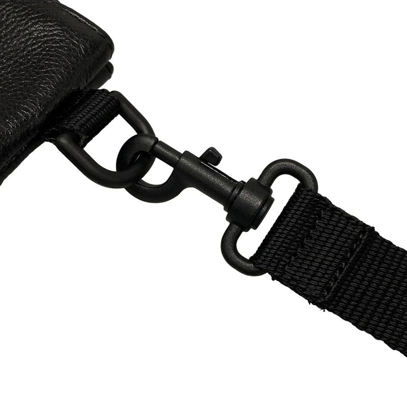 Balenciaga Shoulder Bag Crossbody Flat Pouch 673169 Black Leather