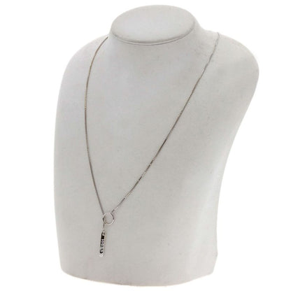 Gucci Lariat Necklace 18K White Gold Ladies