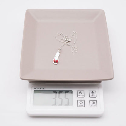 Tiffany & Co Flip Flops Silver Necklace 24-3778m