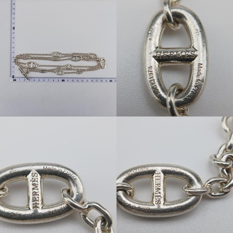 Hermes Farandole Chaine D'ancre Argente Silver Ag92519c121978