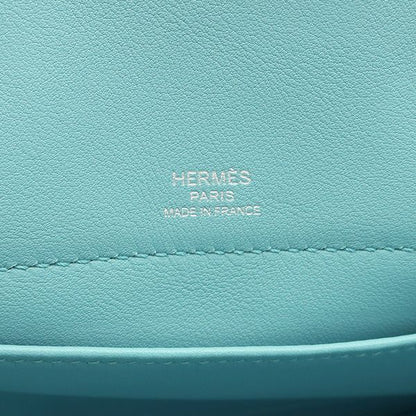 Hermes Handbag Bolide Scles Swift Blue Atoll Silver Hardware Light Blue X