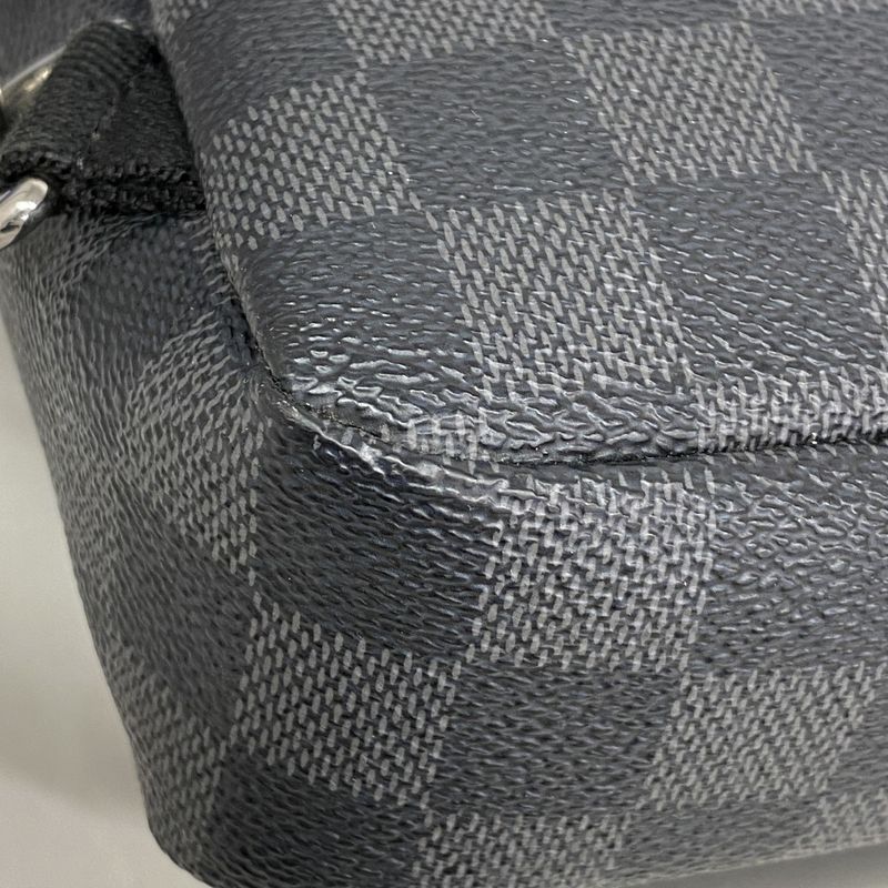 Louis Vuitton Body Bag Damier Graphite Avenues Ring Bag N41719 Black Men's