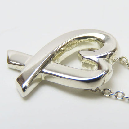 Tiffany & Co Necklace Loving Heart 925 Silver Approx 2.6g Silver Paloma Picasso