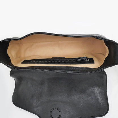 Gucci Aphrodite 767226 Black Shoulder Bag Cuff Leather Women's - Unused
