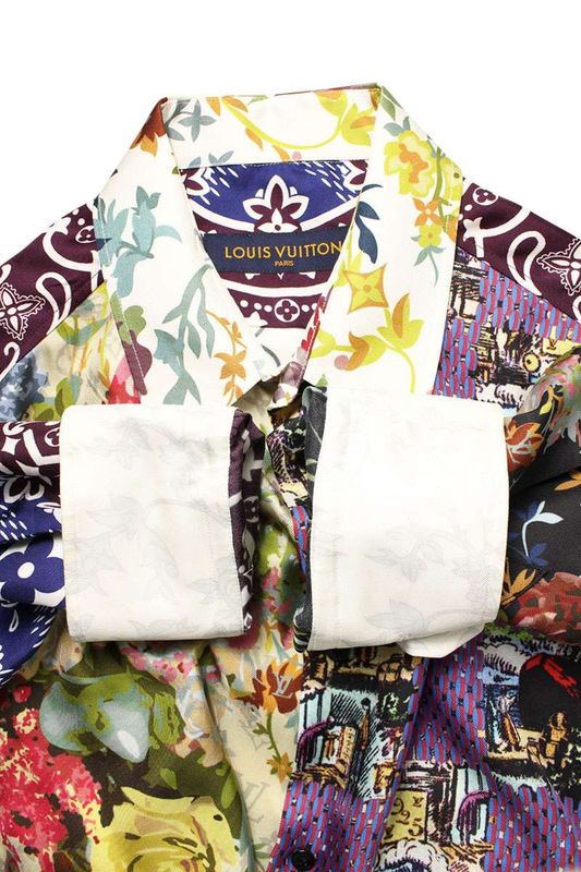 Louis Vuitton Rm222 RB8 Hns72w Monogram Flower Silk Long Sleeve Shirt Men M