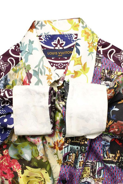 Louis Vuitton Rm222 RB8 Hns72w Monogram Flower Silk Long Sleeve Shirt Men M