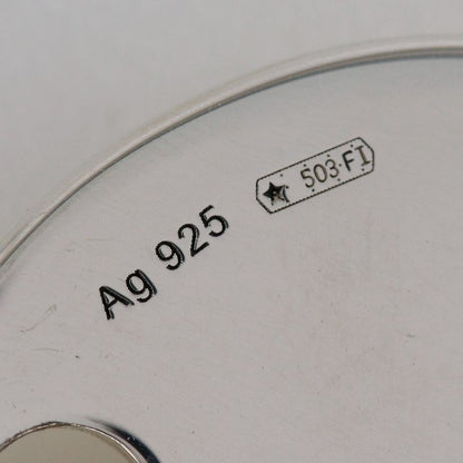 Gucci Trademark Logo Round Silver 925 Ladies 12.1g Earrings