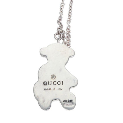 Gucci Silver Bear Necklace Men's