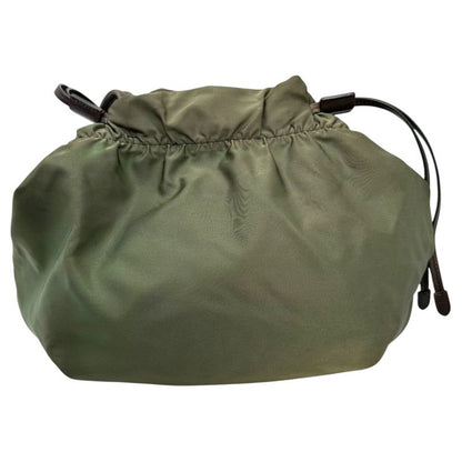 Prada Logo Nylon Draw String Tote Bag Logo Nylon Draw String Tote Bag Br4366