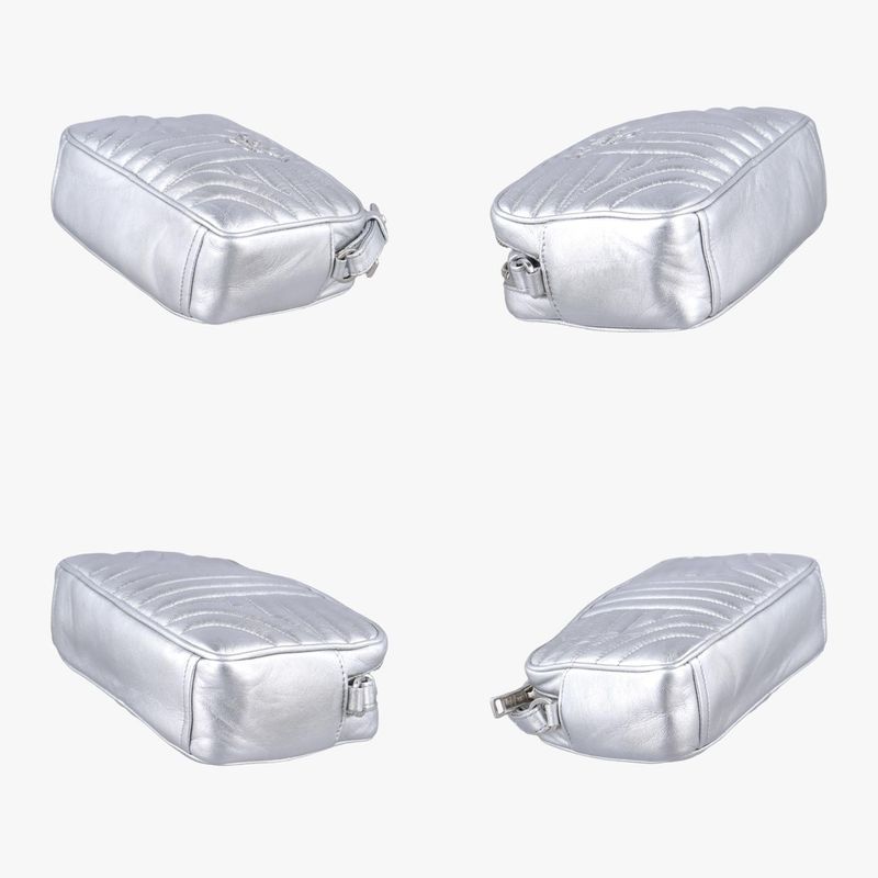 Prada Diagram Silver Leather 1bh08431/b