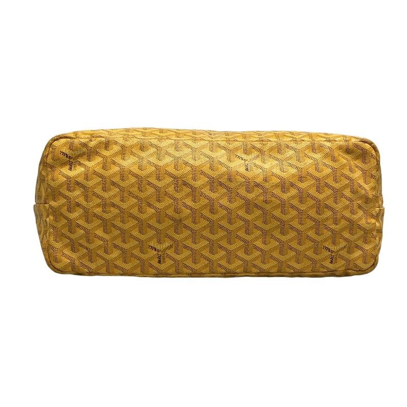 Goyard Saint Louis PM Yellow Leather Tote Bag