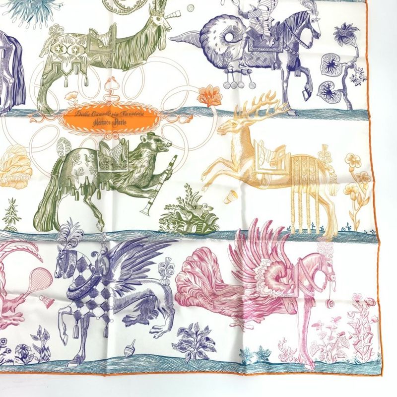 Hermes Carre 90 Della Cavalleria Favolosa Della Cavalleria Favolosa Double Face