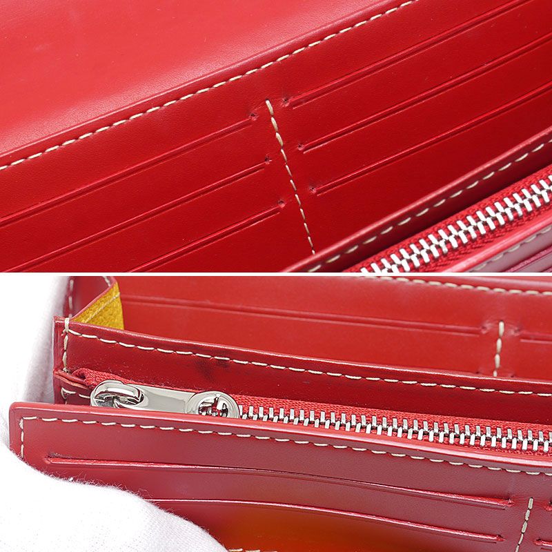 Goyard Varenne Flap Wallet Long Red With Box