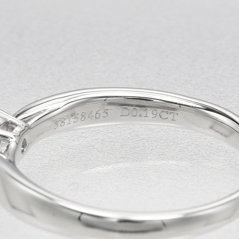 Tiffany & Co Harmony 0.19ct If/i/3ex Pt950platinum X Diamonds 7.5 Ladies' 3.27g