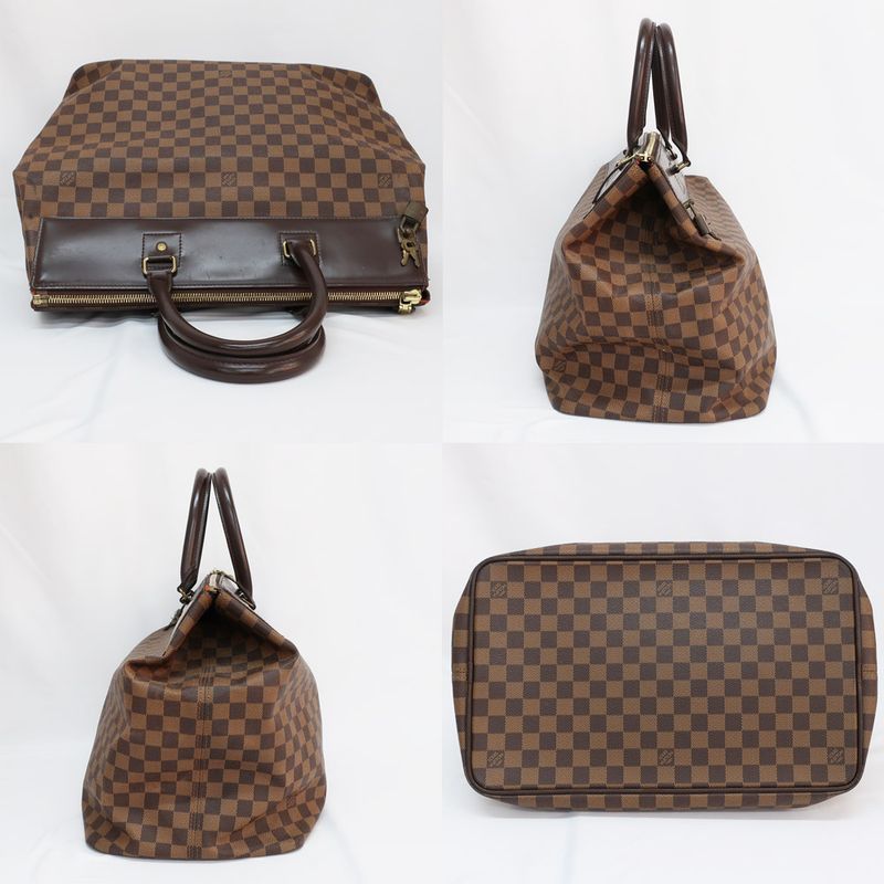 Louis Vuitton Greenwich PM Boston Bag N41165 Damier Brown Gdhardware