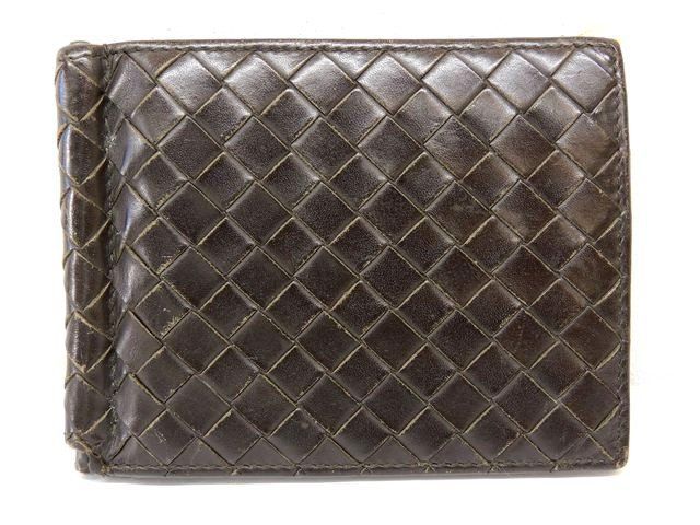 Bottega Veneta 123180 Intrecciato Bifold Wallet - Leather Dark Brown Dark Brown
